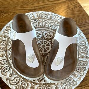Papillio white sandals size 7.5us/37